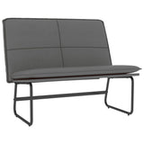 Vidaxl bankje 100x75x76 cm kunstleer grijs