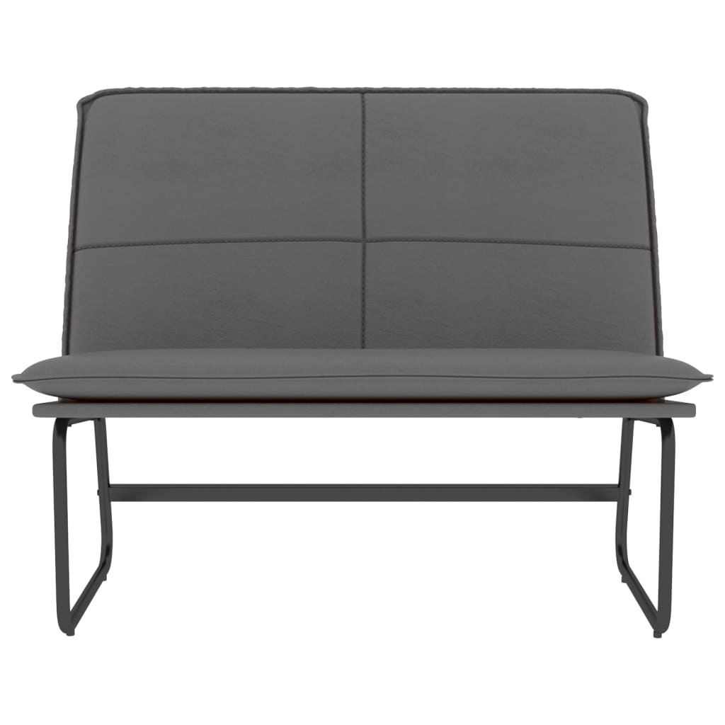 Vidaxl bankje 100x75x76 cm kunstleer grijs