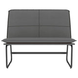 Vidaxl bankje 100x75x76 cm kunstleer grijs