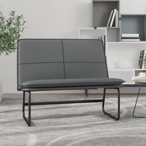 Vidaxl bankje 100x75x76 cm kunstleer grijs