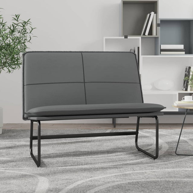 Vidaxl bankje 100x75x76 cm kunstleer grijs