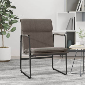 Vidaxl loungestoel 55x64x80 cm stof taupe
