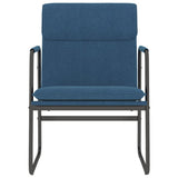 Vidaxl loungestoel 55x64x80 cm stof blauw