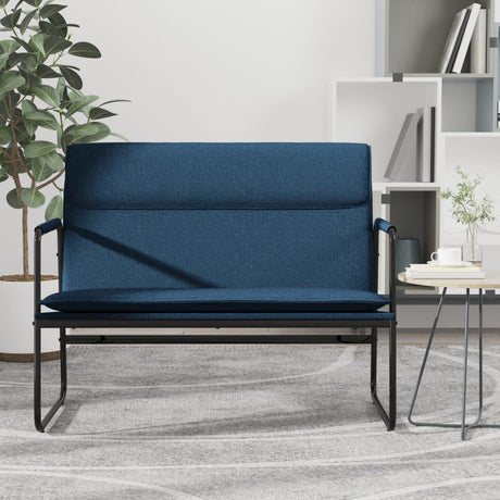 Vidaxl bankje 100x64x80 cm stof blauw