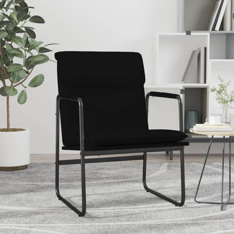 Vidaxl loungestoel 55x64x80 cm kunstleer zwart