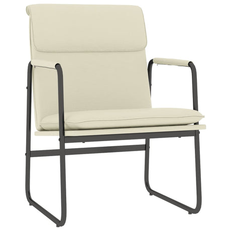 Vidaxl loungestoel 55x64x80 cm kunstleer crèmekleurig