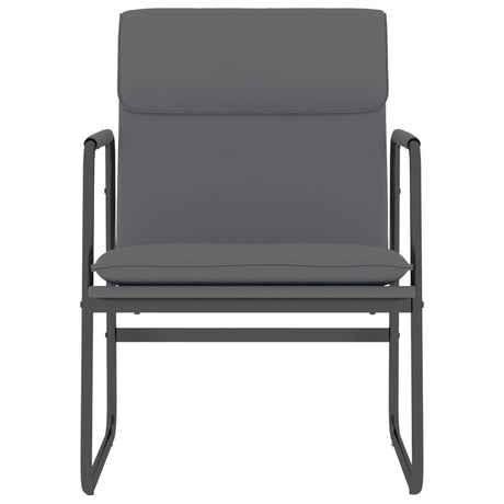 Vidaxl loungestoel 55x64x80 cm kunstleer grijs
