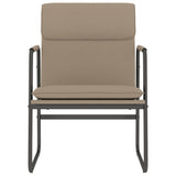 Vidaxl loungestoel 55x64x80 cm kunstleer cappuccinokleurig