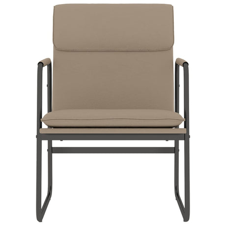 Vidaxl loungestoel 55x64x80 cm kunstleer cappuccinokleurig