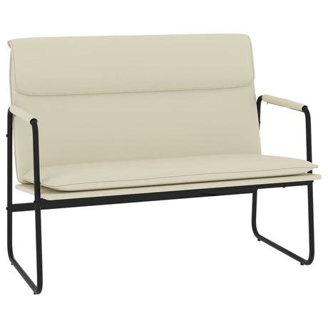 Vidaxl bankje 100x64x80 cm kunstleer crèmekleurig