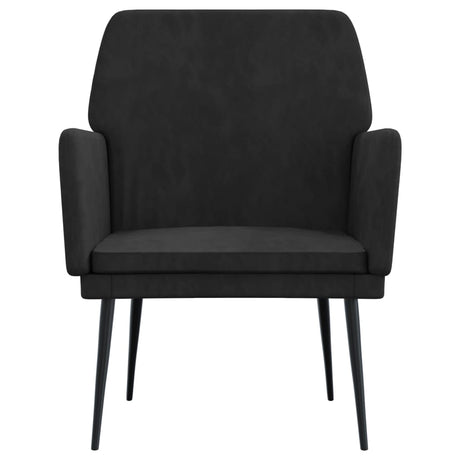 Vidaxl fauteuil 62x79x79 cm fluweel zwart