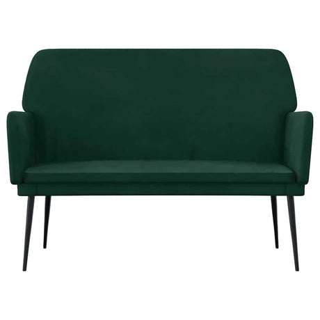Vidaxl bankje 108x79x79 cm fluweel donkergroen