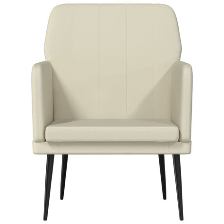 Vidaxl fauteuil 61x78x80 cm kunstleer crèmekleurig