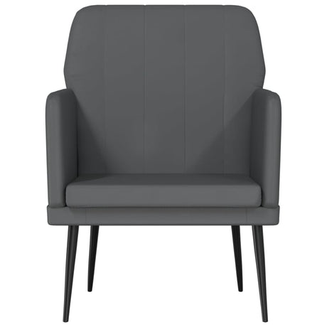 Vidaxl fauteuil 61x78x80 cm kunstleer grijs