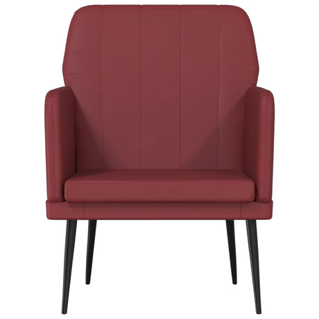 Vidaxl fauteuil 61x78x80 cm kunstleer wijnrood