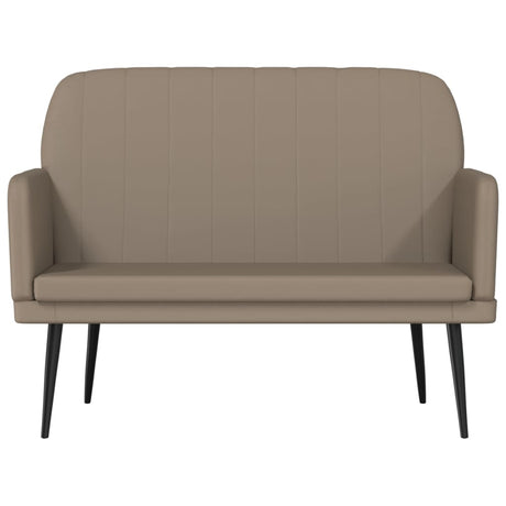 Vidaxl bankje 107x80x81 cm kunstleer cappuccinokleurig