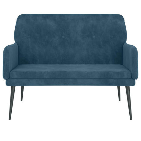 Vidaxl bankje 108x79x79 cm fluweel blauw