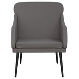 Vidaxl fauteuil 63x76x80 cm kunstleer grijs