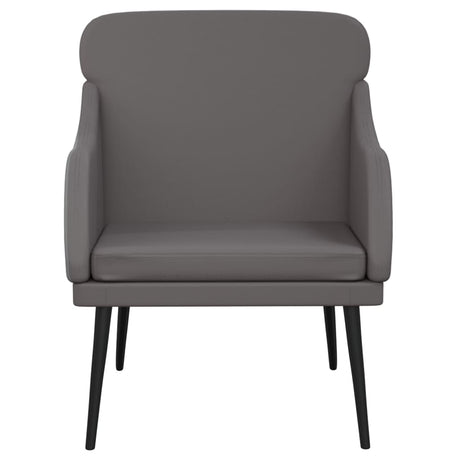 Vidaxl fauteuil 63x76x80 cm kunstleer grijs