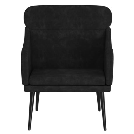 Vidaxl fauteuil 63x76x80 cm fluweel zwart