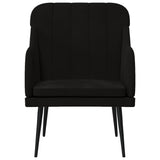 Vidaxl fauteuil 63x76x80 cm fluweel zwart
