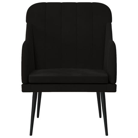 Vidaxl fauteuil 63x76x80 cm fluweel zwart