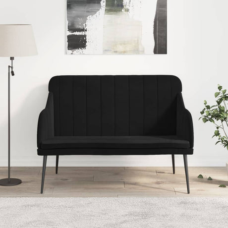 Vidaxl bankje 110x76x80 cm fluweel zwart