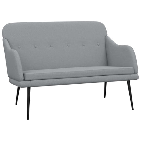 Vidaxl bankje 110x76x80 cm stof lichtgrijs