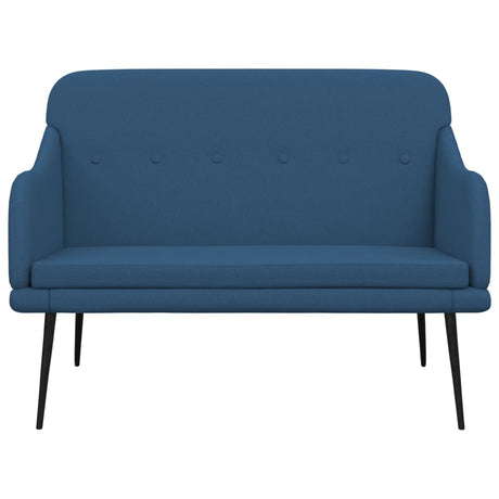 Vidaxl bankje 110x76x80 cm stof blauw