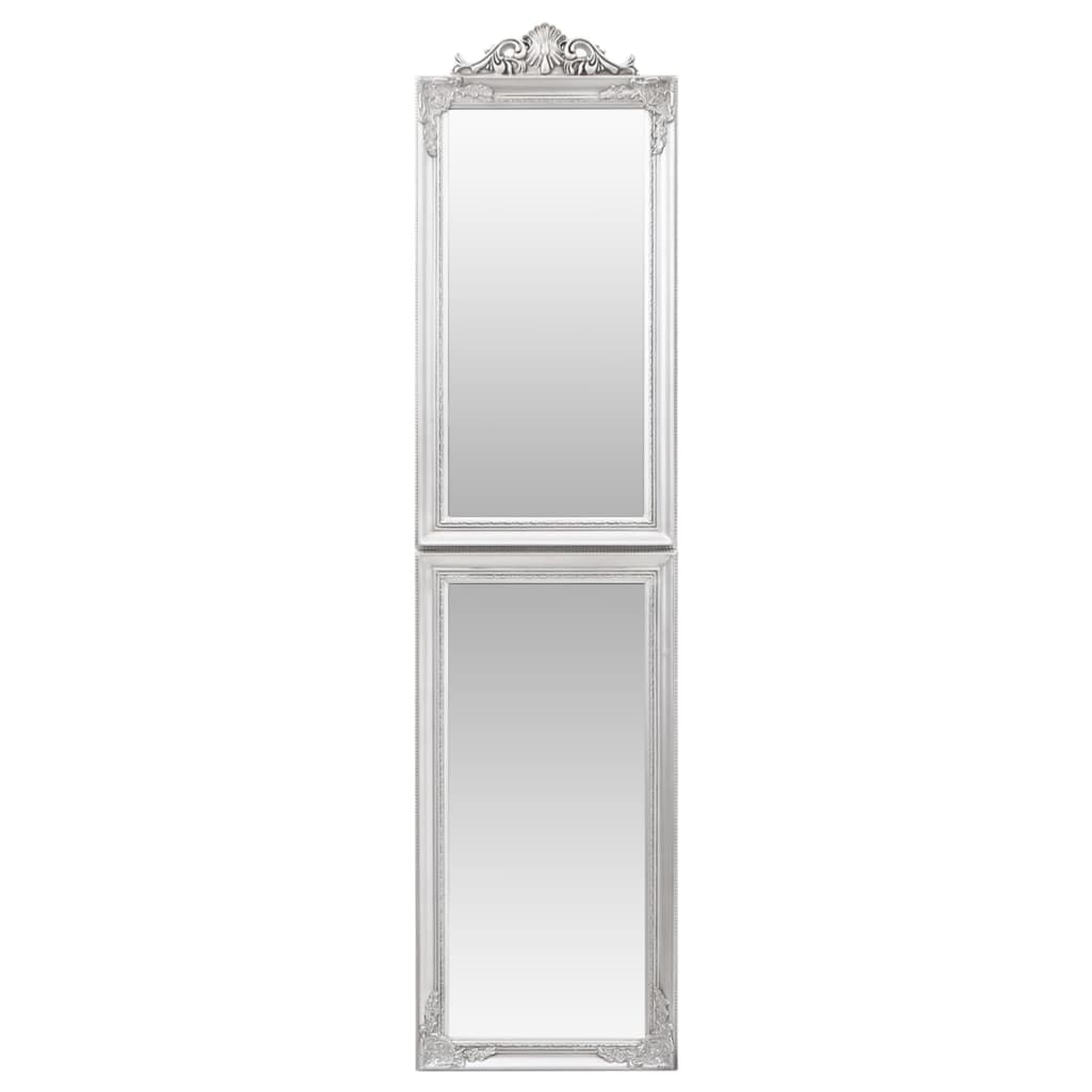 Vidaxx Spiegel freistehend 40x160 cm weiß silber