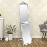 Vidaxx Spiegel freistehend 40x160 cm weiß silber