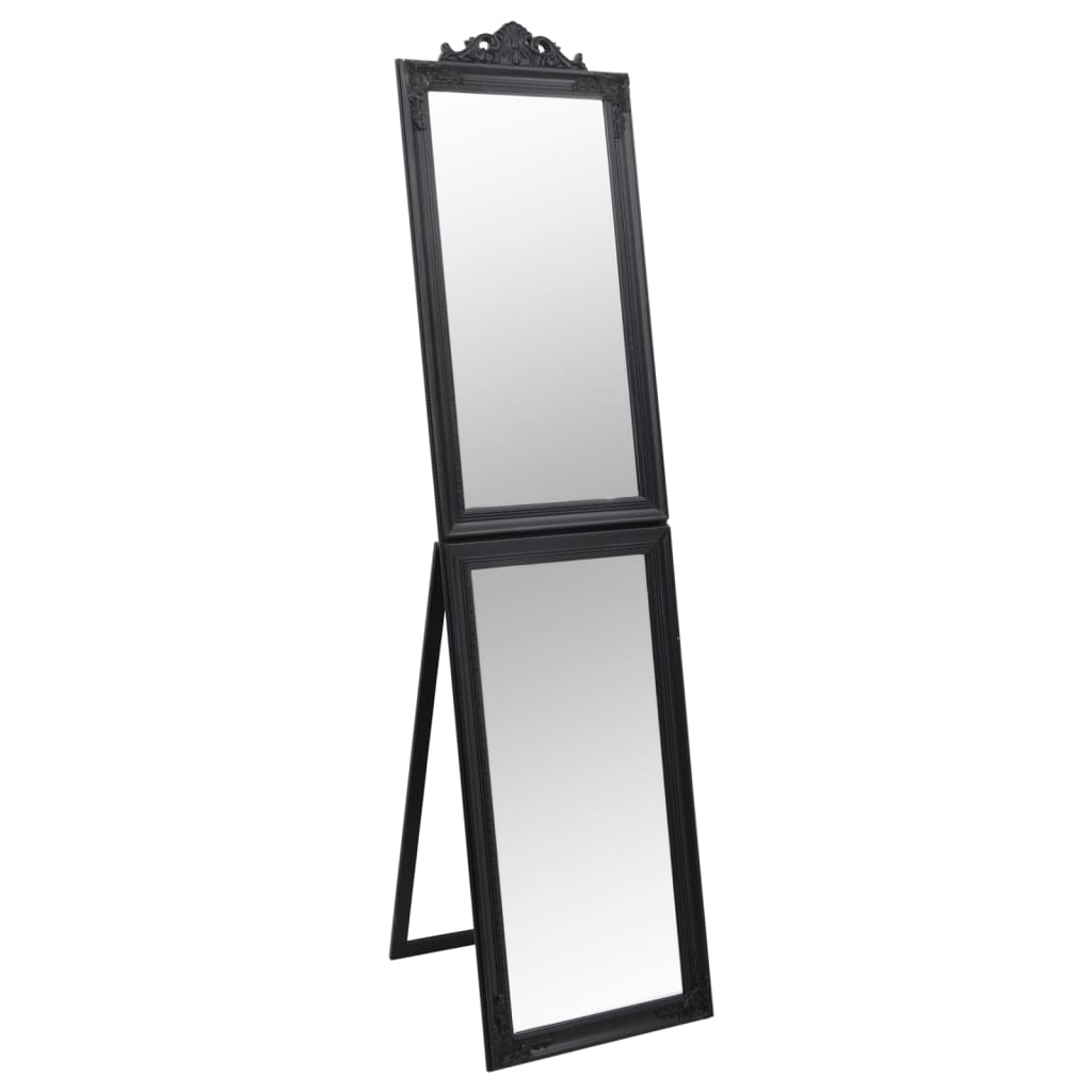 Vidaxx Spiegel freistehend 45x180 cm schwarz
