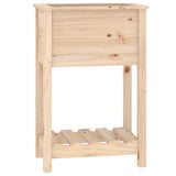 Vidaxx Pflanzgefäß mit Ablage 54x34,5x81 cm massives Kiefernholz