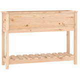 Vidaxx Pflanzgefäß mit Ablage 111,5x34,5x81 cm massives Kiefernholz