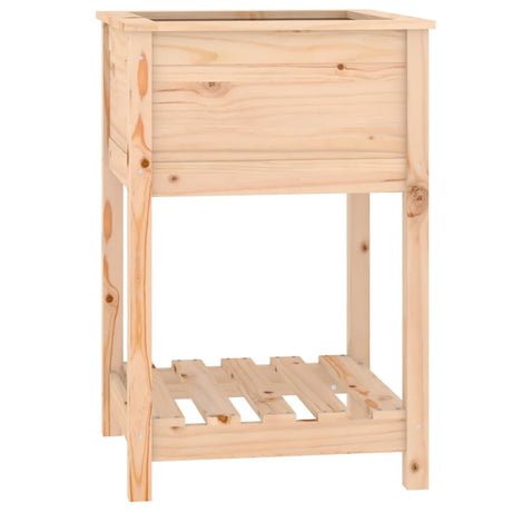 Vidaxx Pflanzgefäß mit Ablage 54x54x81 cm massives Kiefernholz