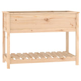 Vidaxx Pflanzgefäß mit Ablage 111,5x54x81 cm massives Kiefernholz