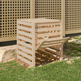 Vidaxx Kompostbehälter 63,5x63,5x77,5 cm massives Kiefernholz