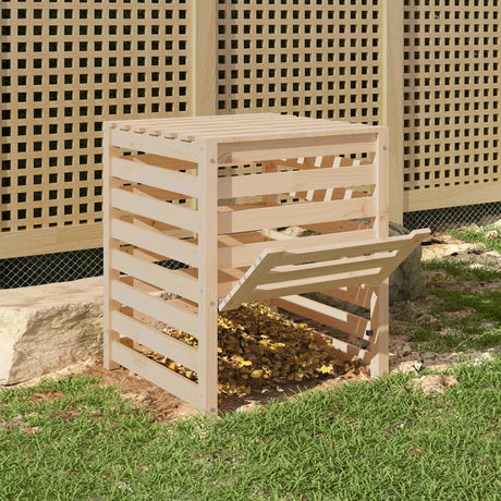 Vidaxx Kompostbehälter 63,5x63,5x77,5 cm massives Kiefernholz