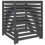 Vidaxx Kompostbehälter 82,5x82,5x99,5 cm massives Kiefernholz grau
