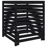 Vidaxx Kompostbehälter 82,5x82,5x99,5 cm massives Kiefernholz schwarz