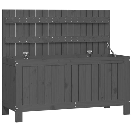 Vidaxl tuinbox 115x49x60 cm massief grenenhout grijs