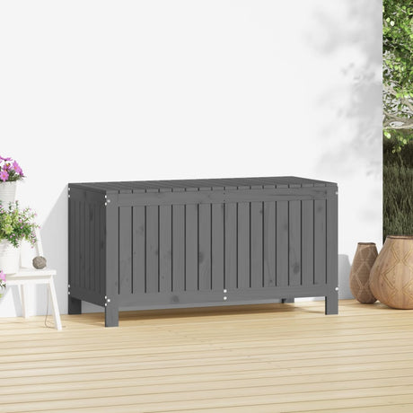 Vidaxl tuinbox 115x49x60 cm massief grenenhout grijs