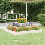 Vidaxx Pflanzgefäß 80x80x27 cm massives Kiefernholz weiß