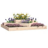 Vidaxl plantenbak 112x112x27 cm massief grenenhout