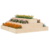 Vidaxx Pflanzgefäß 80x80x27 cm massives Kiefernholz
