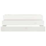 Vidaxx Pflanzgefäß 80x80x27 cm massives Kiefernholz weiß