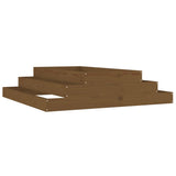 Vidaxx Pflanzgefäß 110x110x27 cm massives Kiefernholz honigbraun