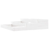 Vidaxx Pflanzgefäß 107x107x27 cm massives Kiefernholz weiß
