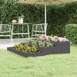 Vidaxx Pflanzgefäß 107x107x27 cm massives Kiefernholz grau