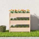 Vidaxx Pflanzgefäß 112x25x104,5 cm massives Kiefernholz